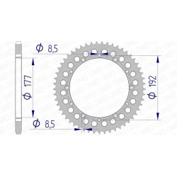 Couronne AFAM aluminium...