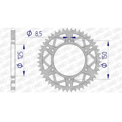Couronne AFAM aluminium...