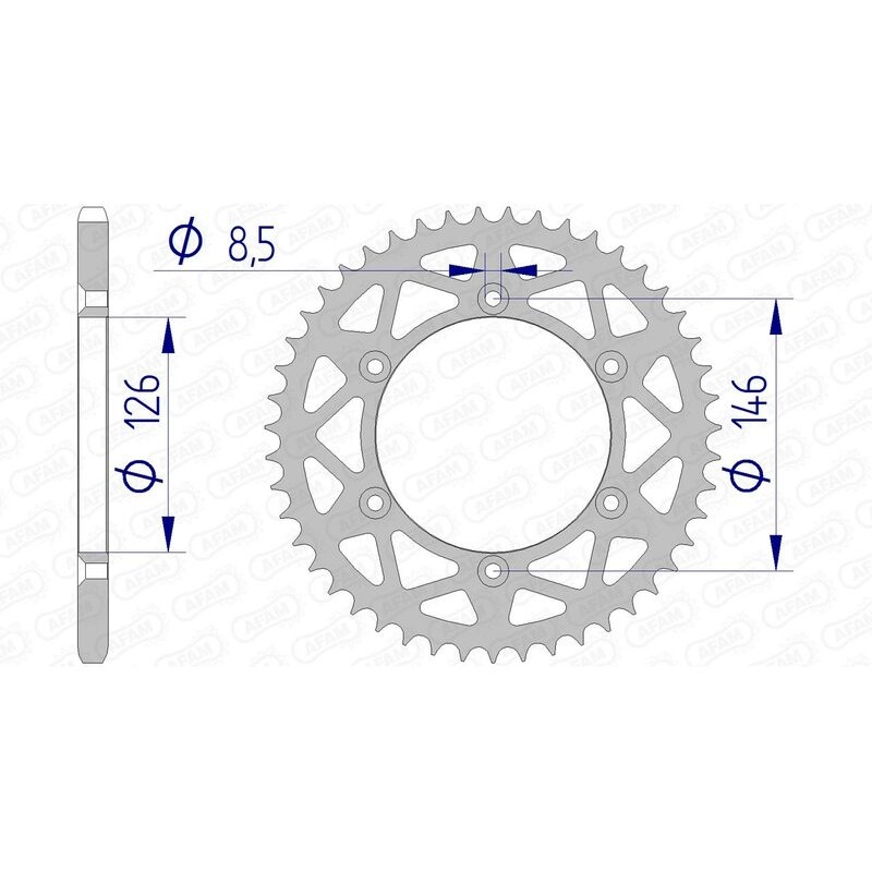 Couronne AFAM aluminium 15203 - 520