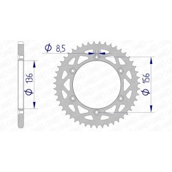 Couronne AFAM aluminium...