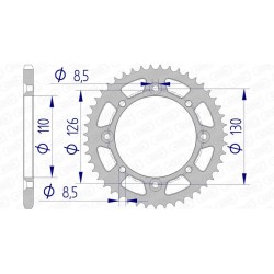 Couronne AFAM aluminium...