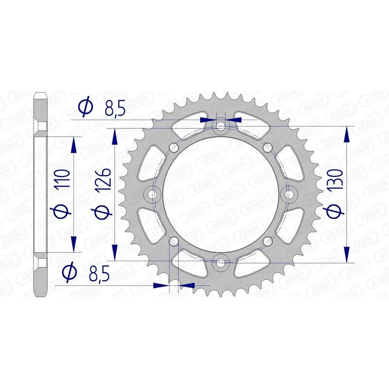 Couronne AFAM aluminium 17107420