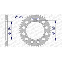 Couronne AFAM aluminium...