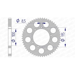 Couronne AFAM aluminium...
