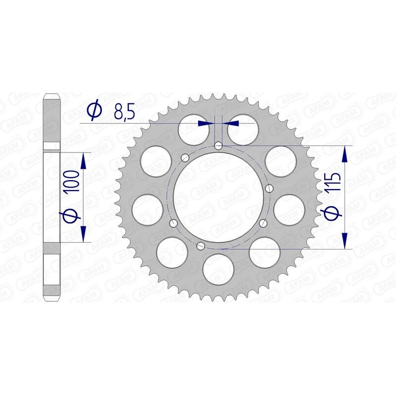 Couronne AFAM aluminium 93117 - 428