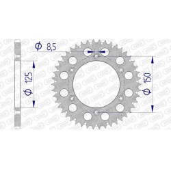 Couronne AFAM aluminium...
