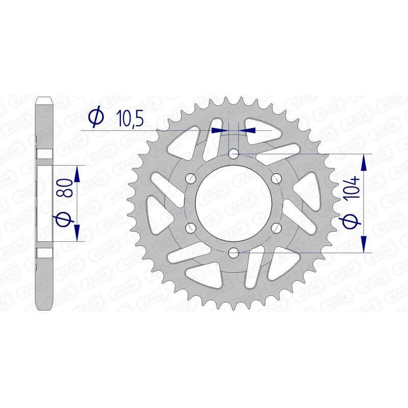 Couronne AFAM aluminium 17610525