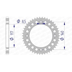 Couronne AFAM aluminium...