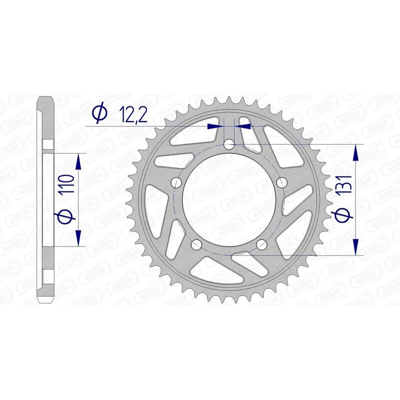 Couronne AFAM aluminium 165800 - 525