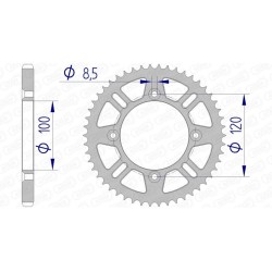 Couronne AFAM aluminium...
