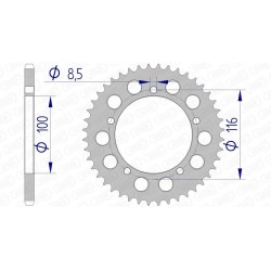 Couronne AFAM aluminium...