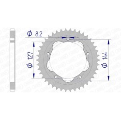 Couronne AFAM aluminium...
