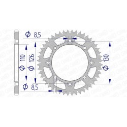 Couronne AFAM aluminium...
