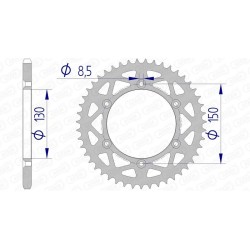 Couronne AFAM aluminium...