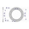 Couronne AFAM aluminium 15303 - 520