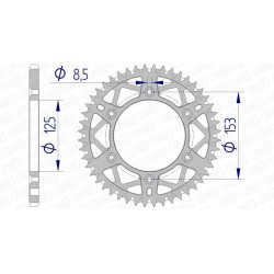 Couronne AFAM aluminium...