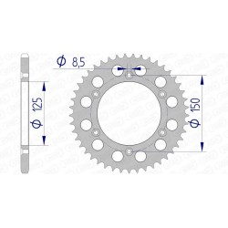 Couronne AFAM aluminium...