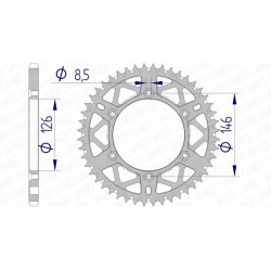 Couronne AFAM aluminium...