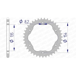Couronne AFAM aluminium...