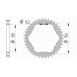 Couronne AFAM aluminium...