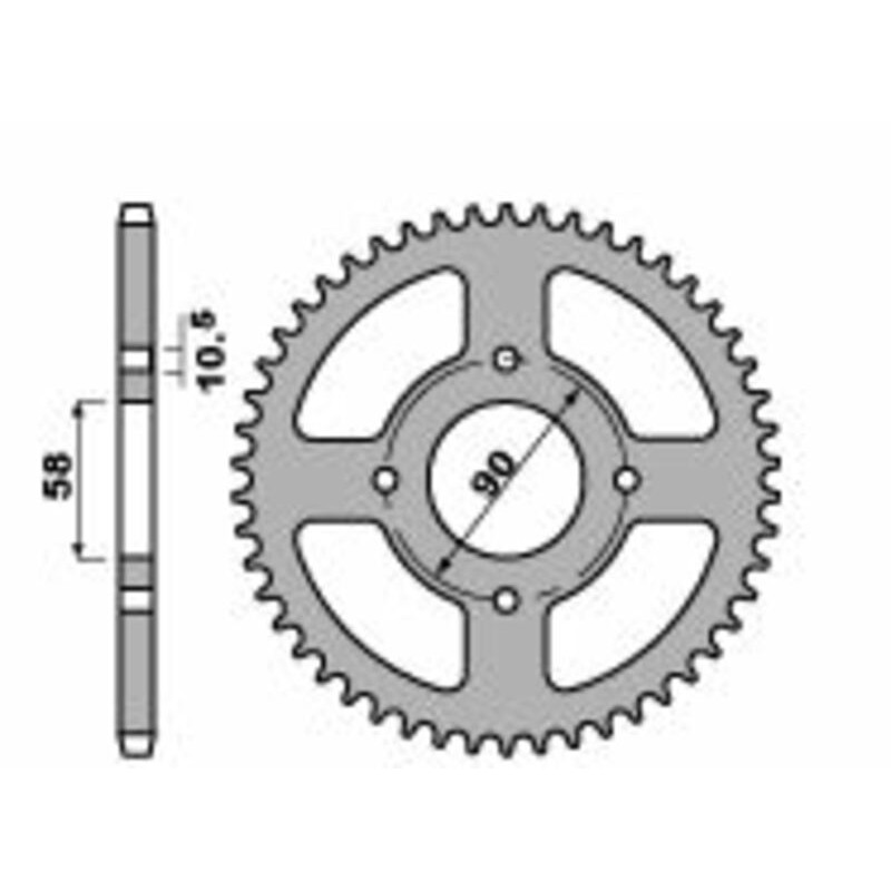 Couronne PBR acier standard 4668 - 520