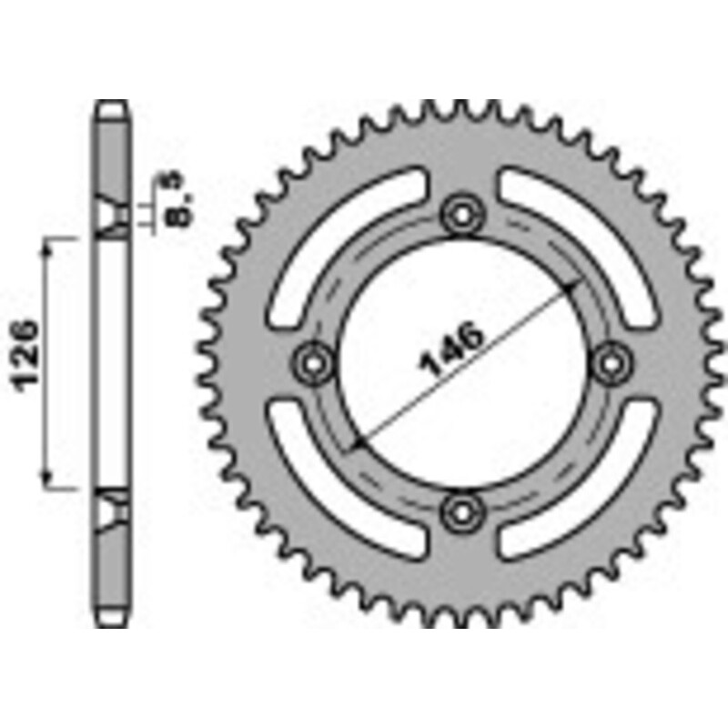 Couronne PBR acier standard 822 - 428