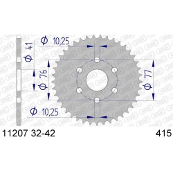 Couronne AFAM aluminium...