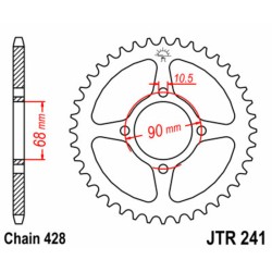 Couronne JT SPROCKETS acier...