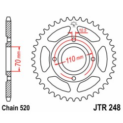 Couronne JT SPROCKETS acier...