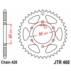 Couronne JT SPROCKETS acier...