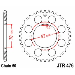 Couronne JT SPROCKETS acier...