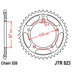 Couronne JT SPROCKETS acier...