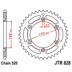Couronne JT SPROCKETS acier...