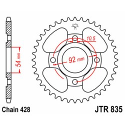 Couronne JT SPROCKETS acier...