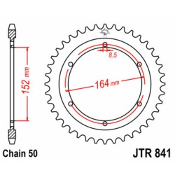 Couronne JT SPROCKETS acier...