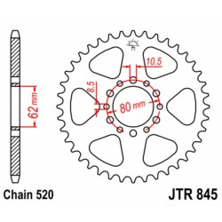 Couronne JT SPROCKETS acier...