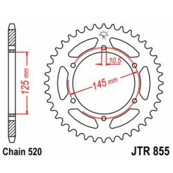 Couronne JT SPROCKETS acier...