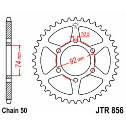 Couronne JT SPROCKETS acier...