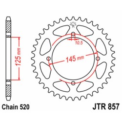 Couronne JT SPROCKETS acier...