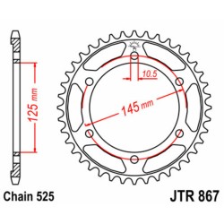 Couronne JT SPROCKETS acier...