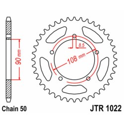 Couronne JT SPROCKETS acier...