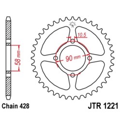 Couronne JT SPROCKETS acier...