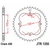 Couronne JT SPROCKETS acier standard 1355 - 428