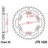 Couronne JT SPROCKETS acier standard 1420 - 530