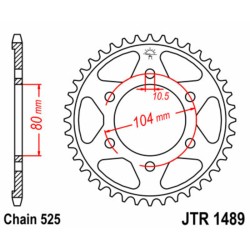 Couronne JT SPROCKETS acier...