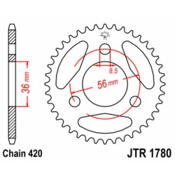Couronne JT SPROCKETS acier...