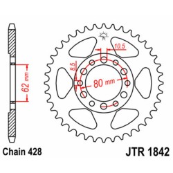 Couronne JT SPROCKETS acier...