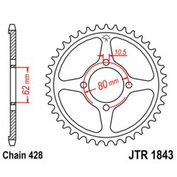 Couronne JT SPROCKETS acier...