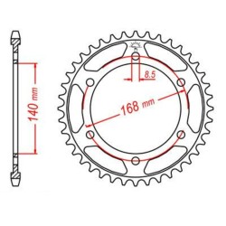 Couronne JT SPROCKETS acier...
