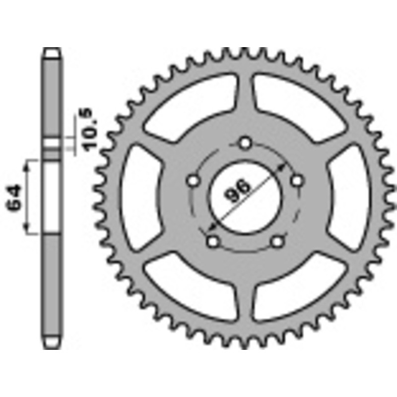 Couronne PBR acier standard 254 - 520